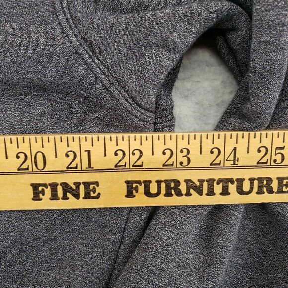 Nike Heritage Hoodie Mens Medium Gray Classic Spellout Streetwear Athleisure - Picture 4 of 6